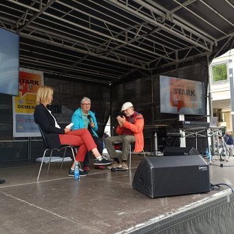 Jutta Jungkamp-Streese (m.), Georg Streese und Christine Jakobi Jutta Jungkamp-Streese (m.), Georg Streese und Christine Jakobi